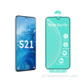Protetor de tela antibacteriano de vidro 9H para Samsung S21